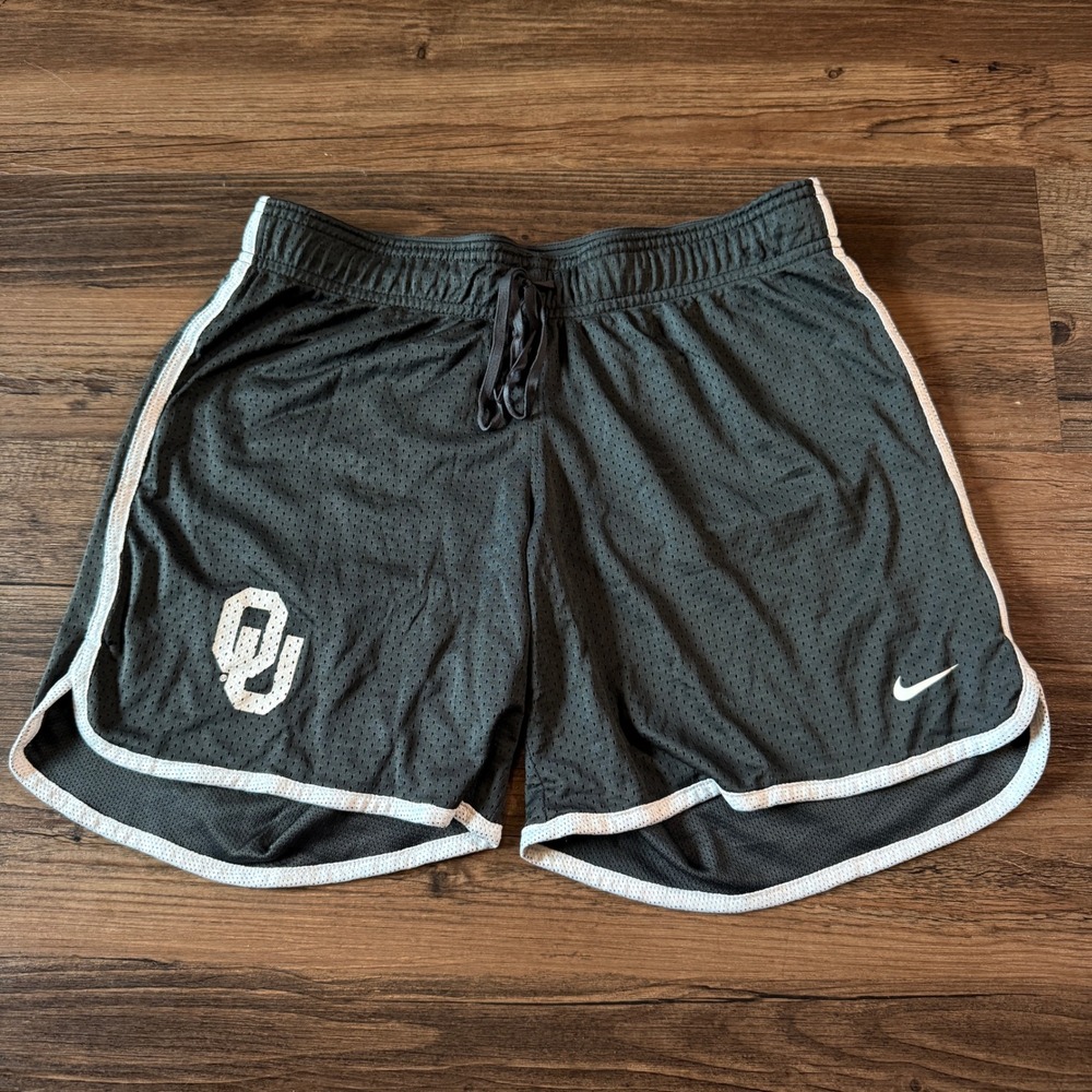 Nike Black Athletic Shorts with White Trim